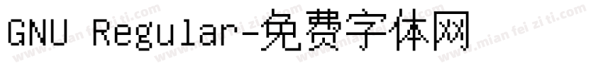 GNU Regular字体转换